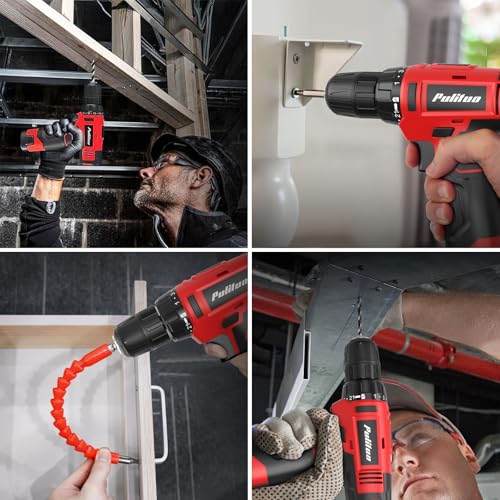 PULITUO 149-Piece Home Drill Set with Red 12V Cordless | Hand Tools - Image 8