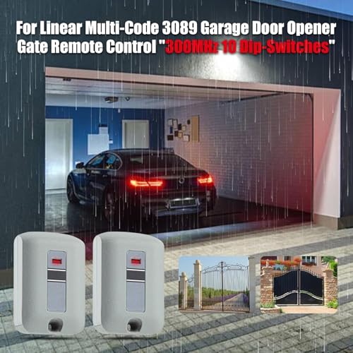 2 Garage Gate Opener Remote for Linear Multi Code 3089 300MHz 10 - Image 3