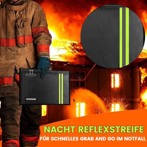 Improves Fireproof and Waterproof Bag, Briefcase with Lock (38 x - Image 7