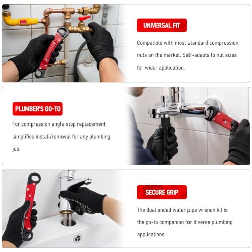 Angle Stop Wrench Kit, 1/2" Compression Sleeve Puller - Image 7