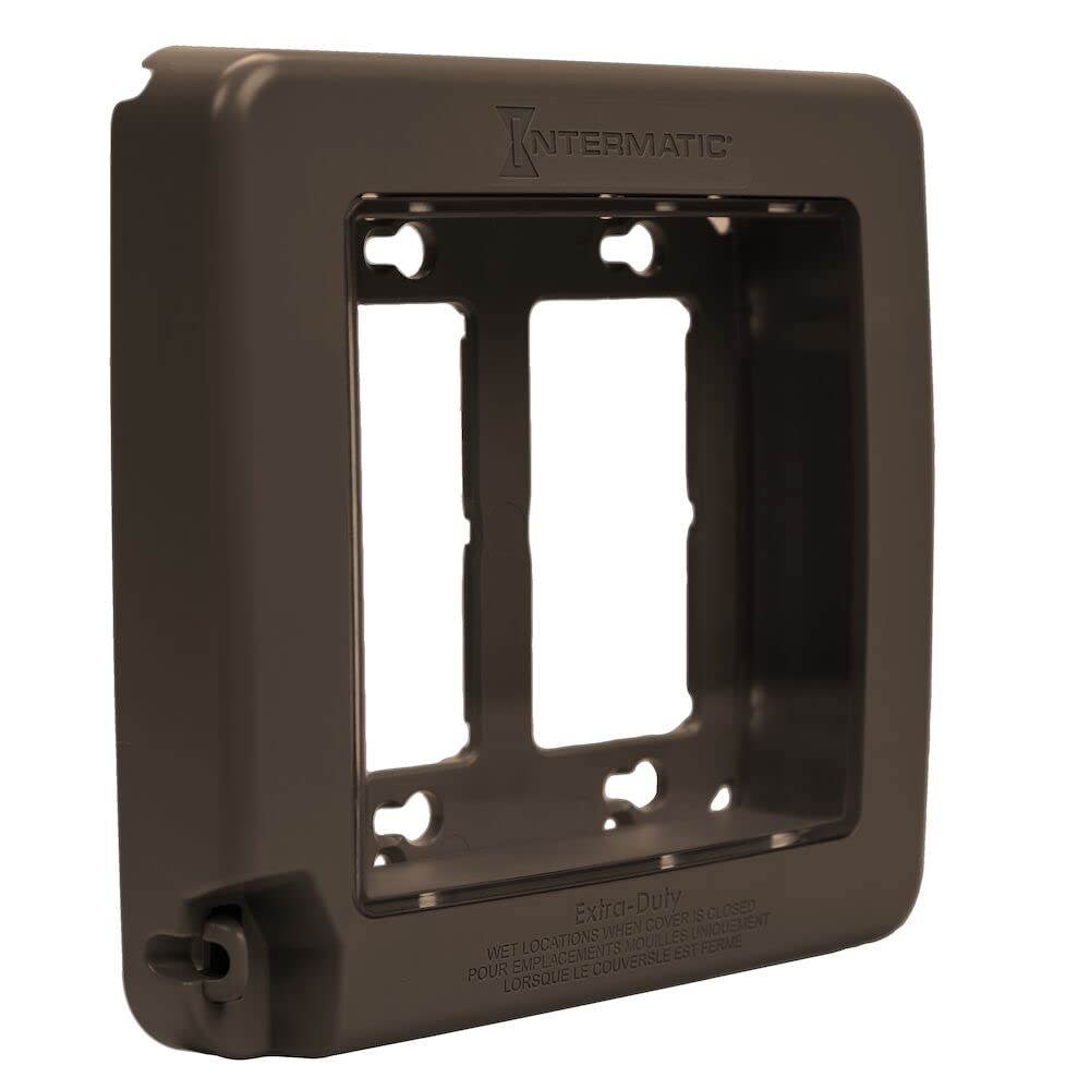 Intermatic WP7200BR Low-Profile,Extra-Duty Weatherproof 2-Gang - Image 1