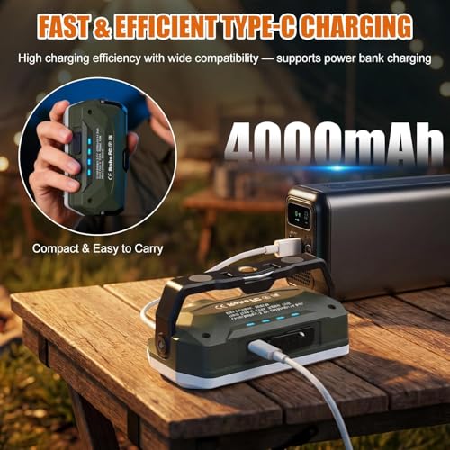 Rechargeable Magnetic Work Light, 1500LM Portable Camping - Image 6