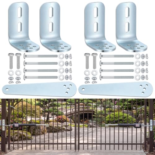 Hicarer 2 Set Gate Opener Hardware Brackets, Metal - Image 2