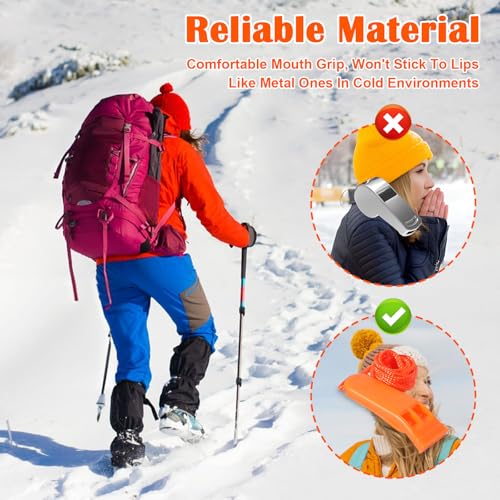 100 Pack Emergency Whistles with Lanyard Safety Whistles - Image 6