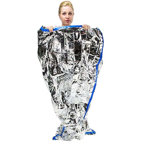 HealthyLine Emergency Mylar Thermal Sleeping Bag, 10-Pack - Image 7