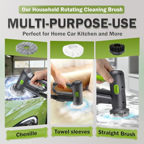 Electric Spin Scrubber Cordless, 2 Speeds Power Cleaning Brush - Image 7