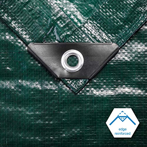 CARTMAN 10x12Ft Multipurpose Waterproof Poly Tarp Cover 8 Mil - Image 5