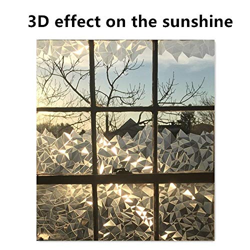 Window Privacy Film 3D No Glue Static Cling, Pure 17.7"x 78.7" - Image 6