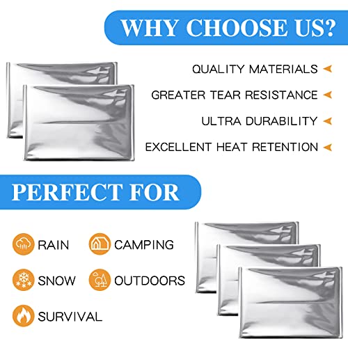 75 Pack Emergency Blankets, Thermal Space for Survival - Image 4