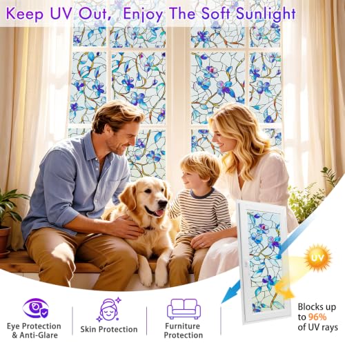 Frosted Window Privacy Film, Decorative Sun Heat Blocking - Image 6