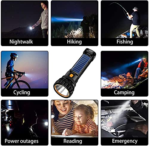 E-SHIDAI Solar Flashlight, Rechargeable flashlights for Camping - Image 7