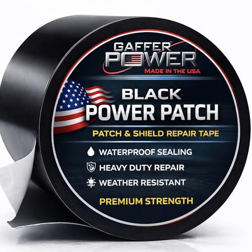 Gaffer Power Black Butyl Repair Tape 4 in x 5 ft, Waterproof - Image 2