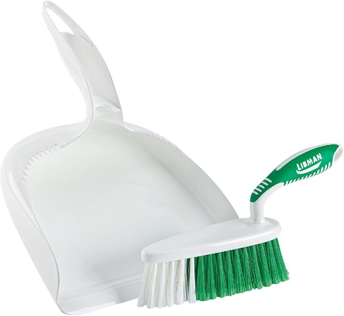 Libman 95 Dust Pan and Brush Set with Ergonomic Handle