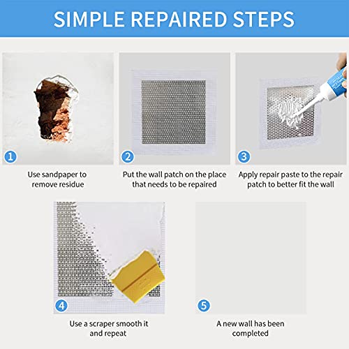 6 Inch 6Pack Drywall Patch Drywall Repair kit, Wall Repair - Image 5