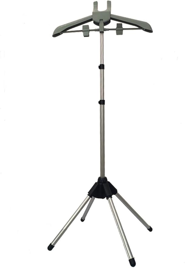 Garment Hanger/Drying Rack/Handheld Clothes Steamer Holder/Fabric Steamer Ironing Steamer Bracket/Pants Hanger/Telescopic Folding Hanger/Garment Steamer Accessories (gray)