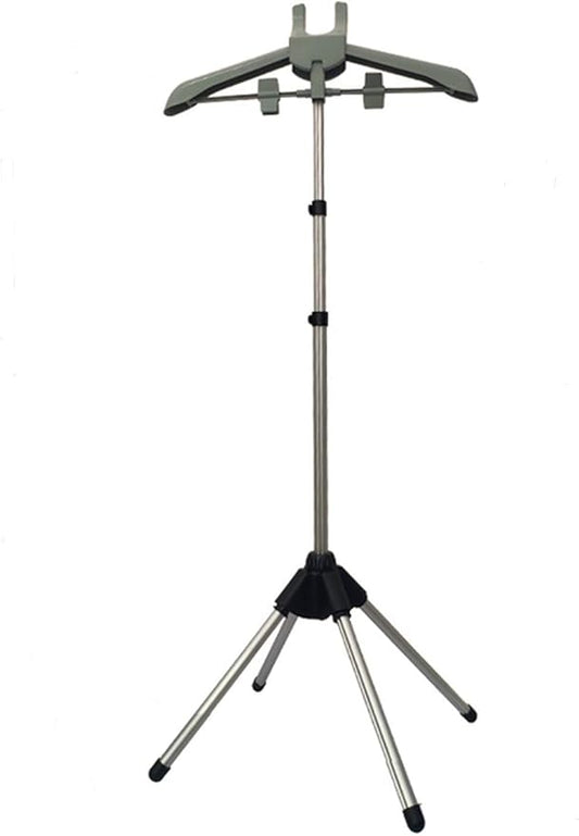 Garment Hanger/Drying Rack/Handheld Clothes Steamer Holder/Fabric Steamer Ironing Steamer Bracket/Pants Hanger/Telescopic Folding Hanger/Garment Steamer Accessories (gray)