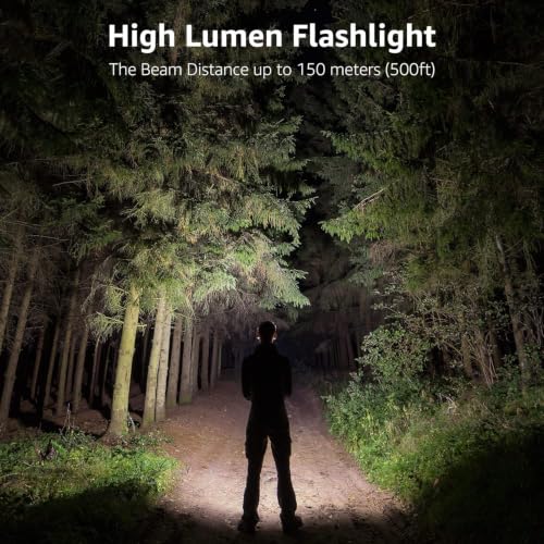 Lepro LED White Light Flashlight, High Lumens Waterproof - Image 3