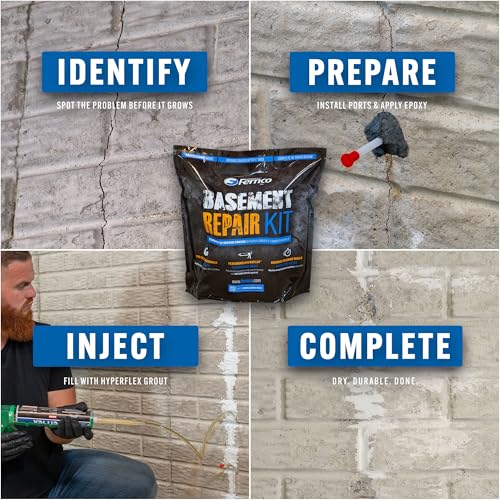 Fernco 10 ft Basement and Foundation Wall Crack Repair Kit - Image 6