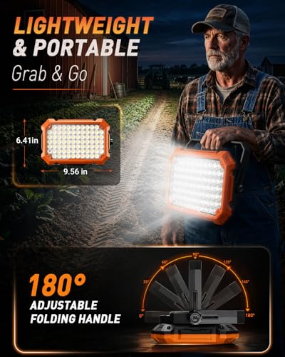 LED Work Light: Rechargeable Portable Magnetic Work Lights - Image 7