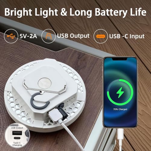 4000LM Rechargeable Camping Light with 30W 3 Color | Travel Essentials - Image 5