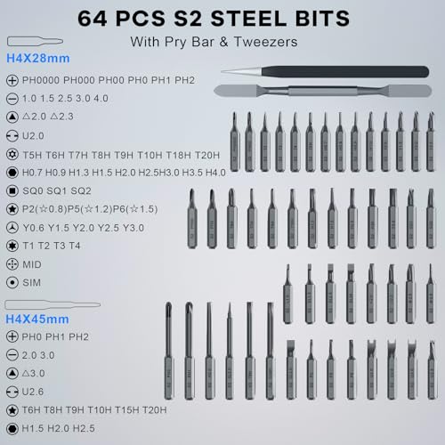 Mini Precision Electric Screwdriver 68 in 1 Small Screwdriver Set - Image 6