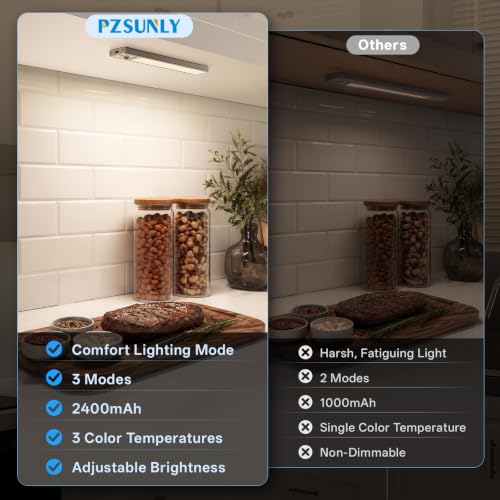 Under Cabinet Lighting Wireless,2400mAh Motion Sensor Light - Image 3