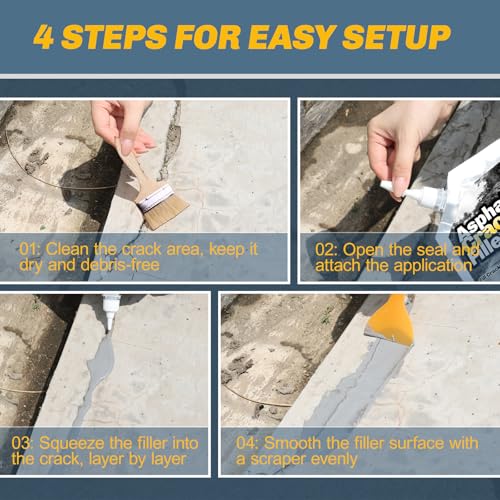 Asphalt Crack Filler, 4.4LB Self Leveling Magic Crack Filler - Image 5