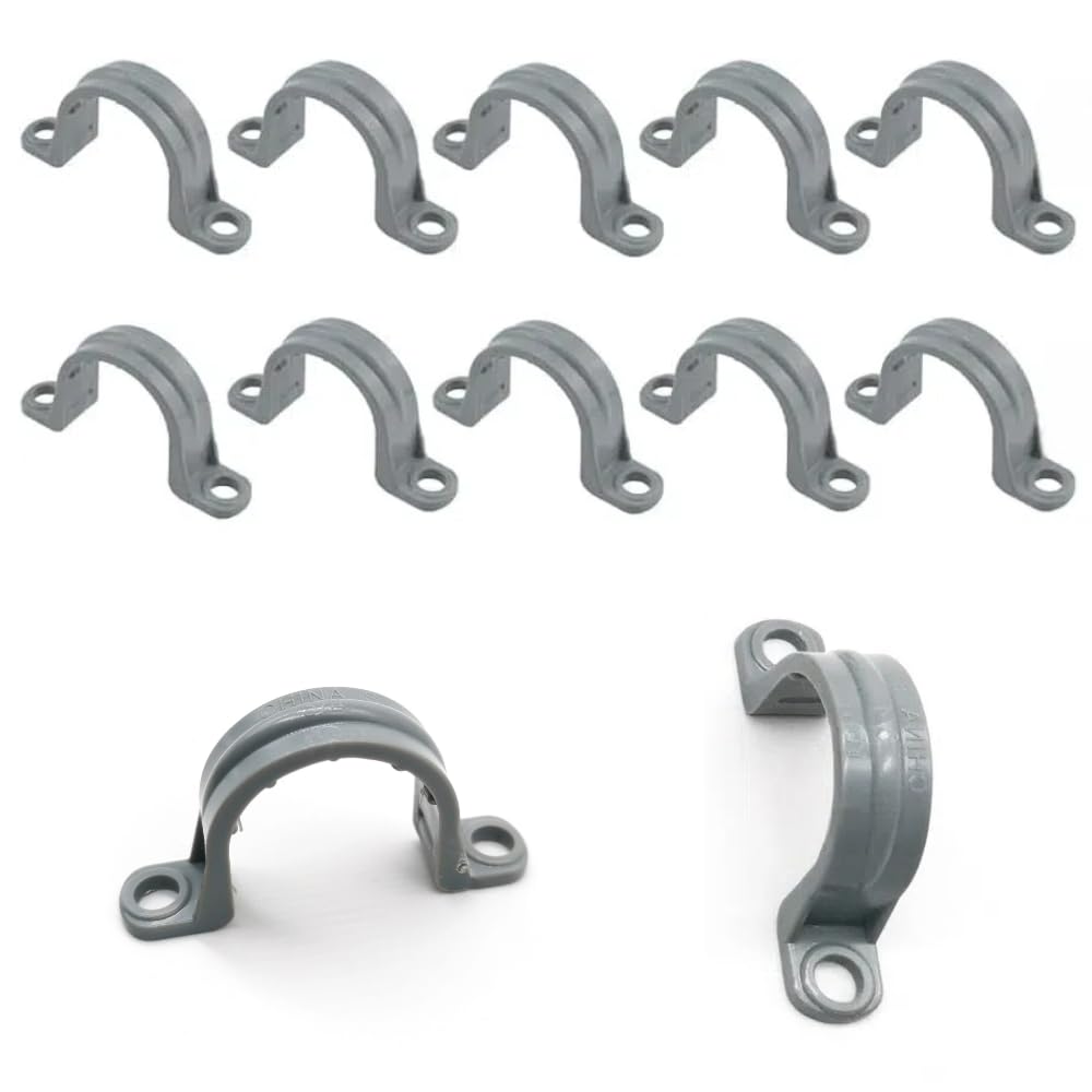 12-Pack 3/4" PVC Pipe Mounting Straps - Plastic Conduit - Image 1