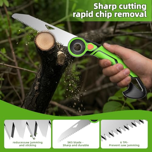 AIRAJ 7" Pruning Saw for Tree Trimming, Folding Saw - Image 6