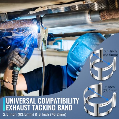 Exhaust Tacking Band Clamp-On Set, 2.5-Inch & 3-Inch | Hand Tools - Image 6