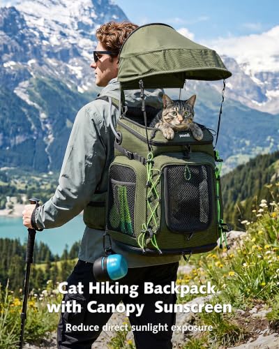 Pecute Cat Backpack Carrier,Pet Carrier Backpack for Hiking - Image 3