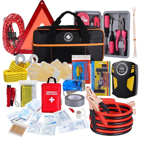 All-in-One Car Emergency Kit with Digital Tire Inflator | Home Repair - Image 2