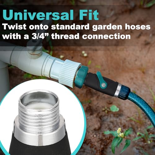 2 Pcs Hose Shut off Valve 0° Straight, 3/4 Inch Metal Garden - Image 6