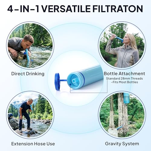 Greeshow Portable Water Filter Straw, Camping Survival Gear - Image 4