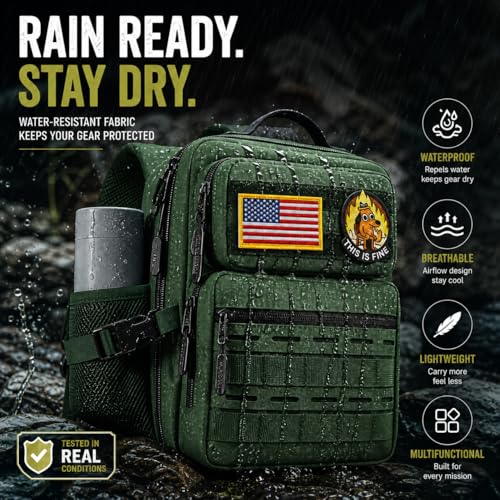 9L Mini Tactical Backpack for Men and Women, Gym Hiking - Image 7
