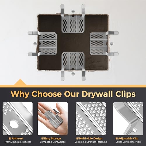 52 Pack Drywall Repair Clips,Easy Install Drywall Clip - Image 6