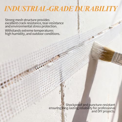 Drywall Joint Tape, 4 Inch x 100 Ft Self Adhesive Drywall Tape - Image 5