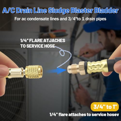 A/C Drain Line Sludge Blaster Bladder, Quickly Remove Sludge - Image 4