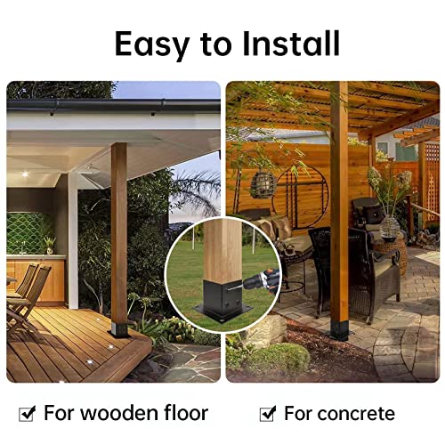 4×4 Post Base 4 Pcs,Deck Post Brackets - Image 5