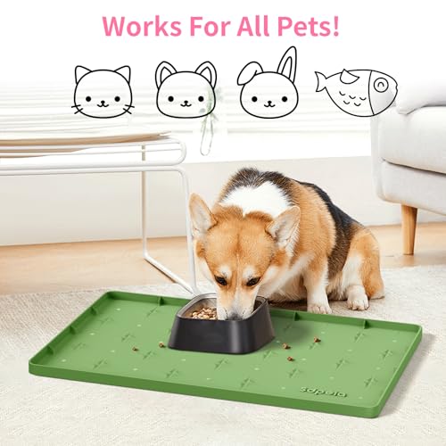 Sdpeia Under Sink Mat 22"×14" Waterproof Silicone Cabinet Liner & Sink Protector for Kitchen & Bathroom, Multi-Purpose Organizers Tray for Pets, Laundry, Cat Litter Mat