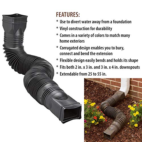 Amerimax Green Flexible Downspout Extension Gutter Connector - Image 6
