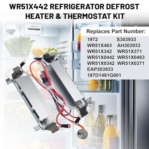 WR51X442 Refrigerator Defrost Heater & Thermostat Kit - Image 5