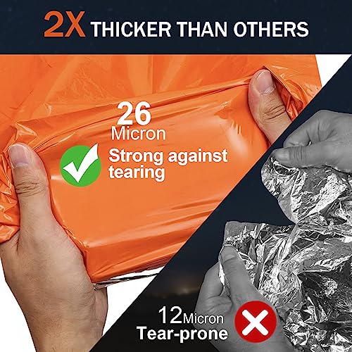 Emergency Blankets for Survival 2-Pack, Extra Thick - Image 5