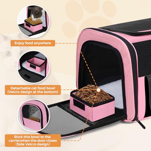 Soft Cat Carrier (Up to 16 Lbs),Small Dog Bag Soft-Sided - Image 6