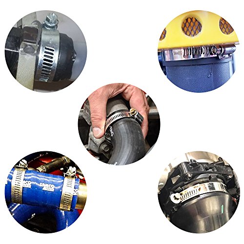 LOKMAN 20 Pack Stainless Steel Hose Clamp Adjustable 1/2'' - Image 5