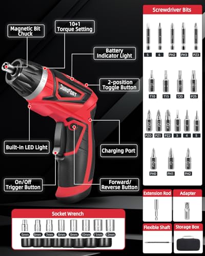 Cordless Electric Screwdriver Set, 8V 10Nm Rechargeable - Image 7