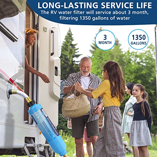 2-pack Advanced RV Inline Water Filter with Flexible Hose - Image 6
