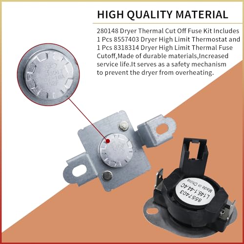 280148 Dryer Thermal Cut Off Kit Includes 8557403 | Laundry & Clothing - Image 4