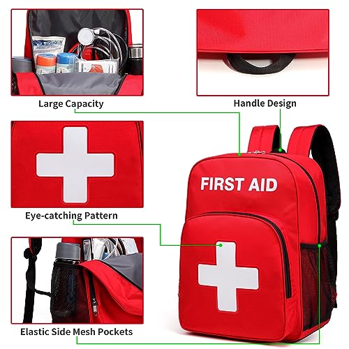 Gatycallaty First Aid Backpack Emergency Medical Empty - Image 7