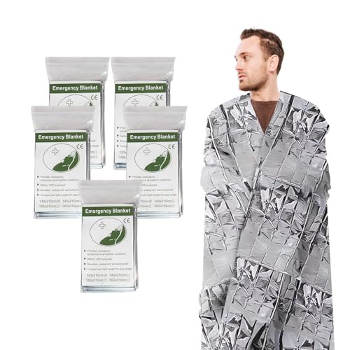 Titan Shield Emergency Survival Blanket 5-Pack - Mylar - Image 2
